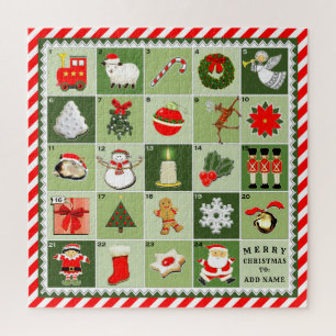 Kreativer Weihnachts-Adventskalender Puzzle