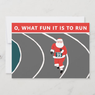 Kreativer Weihnachtslauf Feiertagskarte