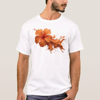 Kreatives ABSTRACTES BLUMEN 1 Grafik-T-Shirt-Desig