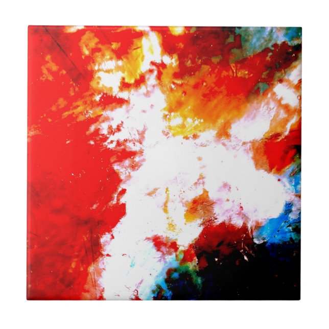 Kreatives Abstraktes Kunstwerk Fliese (Vorderseite)