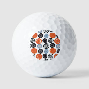 Kreatives, buntes geometrisches Kreismuster. Golfball