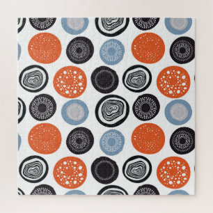 Kreatives, buntes geometrisches Kreismuster. Puzzle