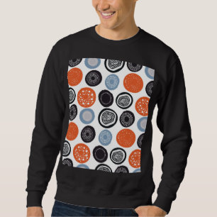 Kreatives, buntes geometrisches Kreismuster. Sweatshirt