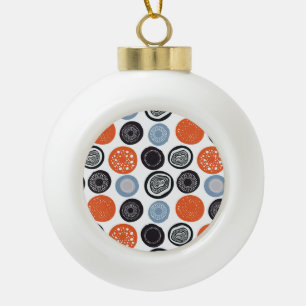 Kreatives, farbenfrohes geometrisches Kreis-Muster Keramik Kugel-Ornament