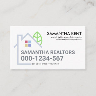 Kreatives Gebäude Landschaftsgrenze Visitenkarte