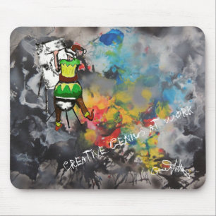 Kreatives Genie bei der Arbeit Mousepad