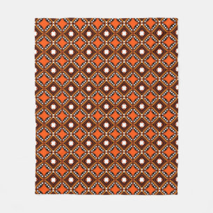 Kreatives Geometrisches, modernes abstraktes Rot. Fleecedecke