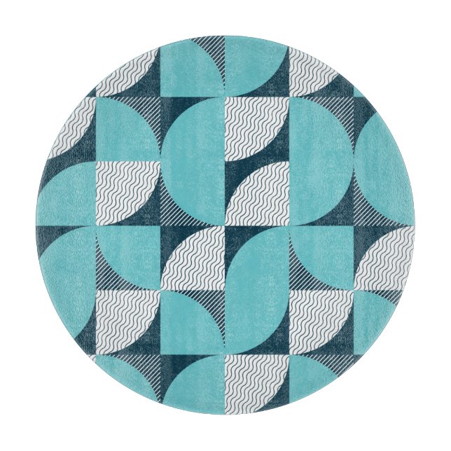 Kreatives geometrisches Muster Schneidebrett (Vorderseite)