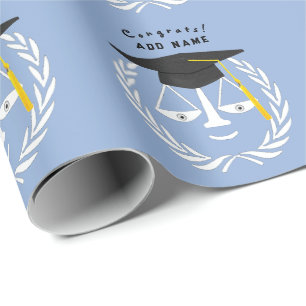 Kreatives Geschenk zur juristischen Fakultätsabsch Geschenkpapier