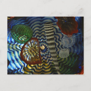 Kreatives Glasbläschen Postkarte