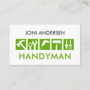 Kreatives Handwerker-Tools-Symbol Visitenkarte