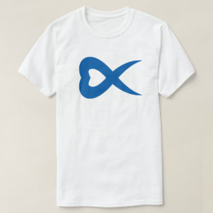 Kreatives Herz Buchstabe X Monogramm T-Shirt