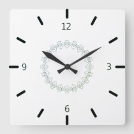 kreatives Kunstdesign Quadratische Wanduhr