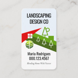 Kreatives Landschaftsdesign für Zuhause Visitenkarte