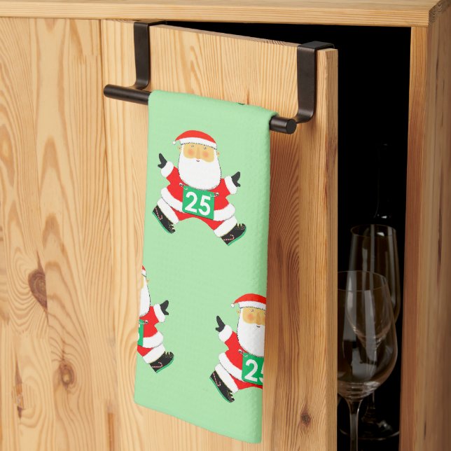 Kreatives Laufurlaubsgeschenk Geschirrtuch (Drittel gefaltet)