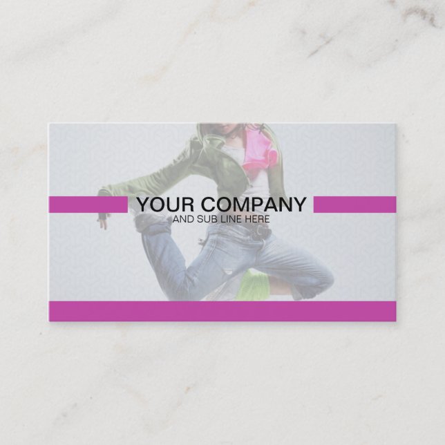 Kreatives lila minimales - völlig editable visitenkarte (Vorderseite)