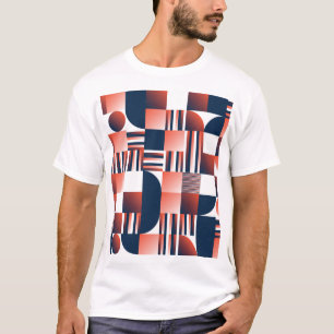 Kreatives, modernes geometrisches Muster T-Shirt