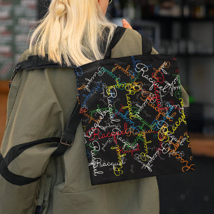 Kreatives Muster farbenfroher Namen