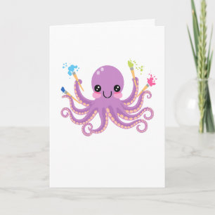 Kreatives Oktopus-Studio Karte