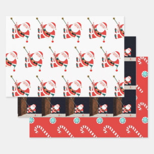 Kreatives Rock Climbing Weihnachten Geschenkpapier Set