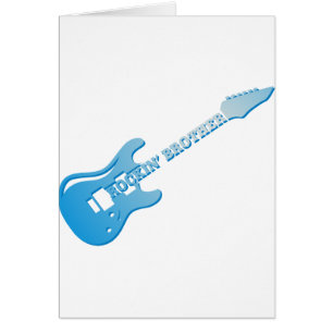 Kreatives Rockin' Bruder mit Gitarre