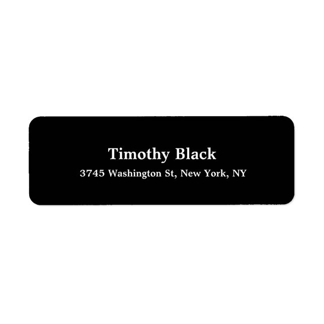 Kreatives Schwarz-weiß Elegantes Schlichtes Modern (Vorne)