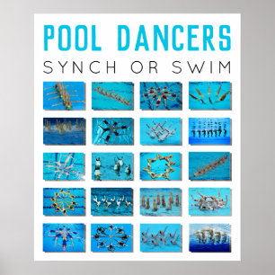 Kreatives Schwimmen Poster