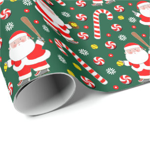 Kreatives Softball-Geschenk für die Feiertage Geschenkpapier