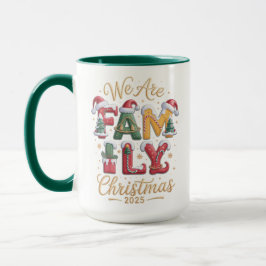 Kreatives und lustiges Familienweihnachten Tasse