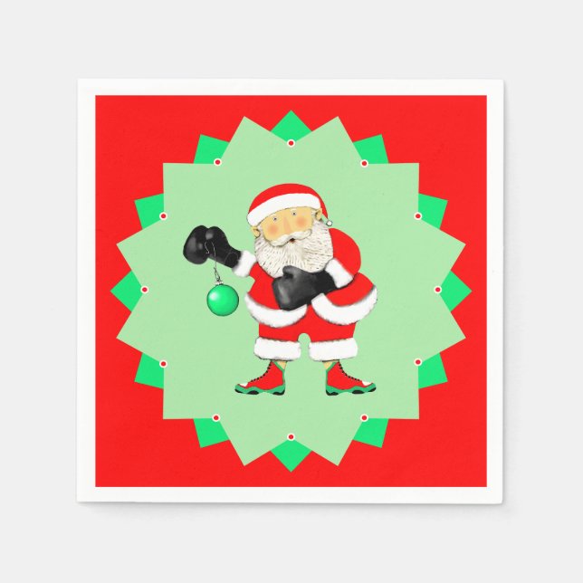Kreatives Weihnachtsfest Boxing Serviette (Vorderseite)