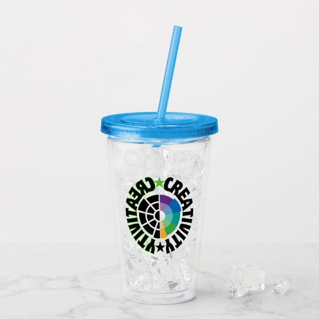 Kreativität Acryltrinkbecher (Rückseite Ice)