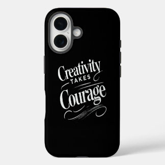 Kreativität braucht Mut Kunstinspiriertes Design iPhone 16 Hülle