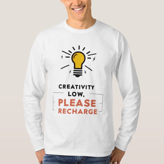 Kreativität für Lichtblitzdesign T-Shirt (Vorderseite)