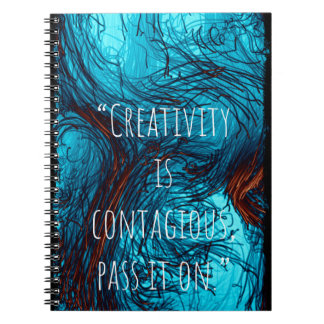 Kreativität ist ansteckend, sie auf Notebooks weit Notizblock