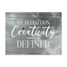 Kreativität kann per Definition nicht definiert we