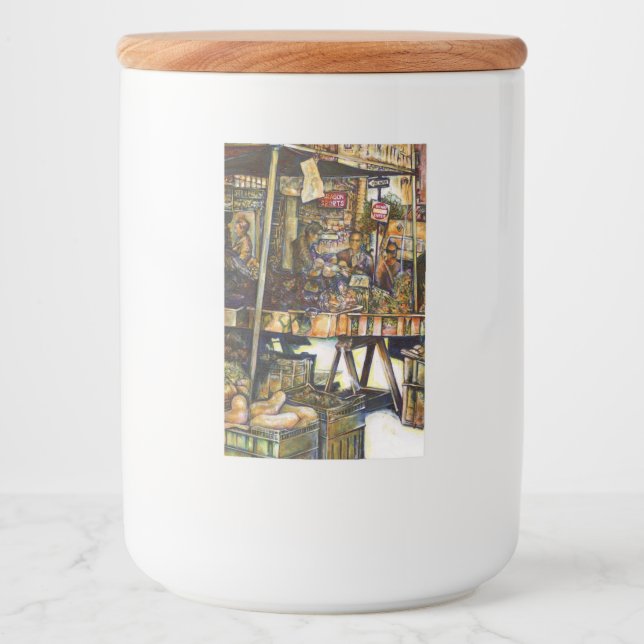 Kreativität macht alles glänzend lebensmitteletikett (Vorderseite)