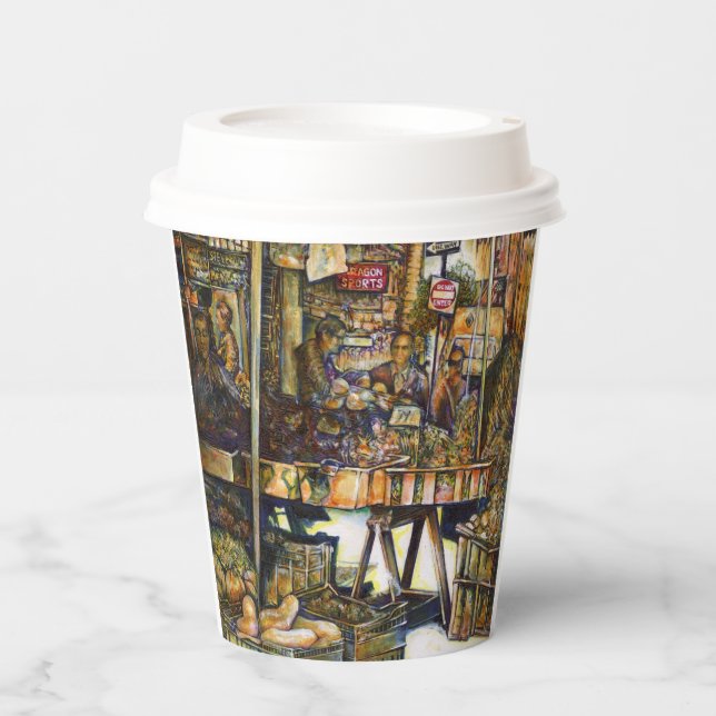 Kreativität macht alles glänzend pappbecher (Vorderseite)