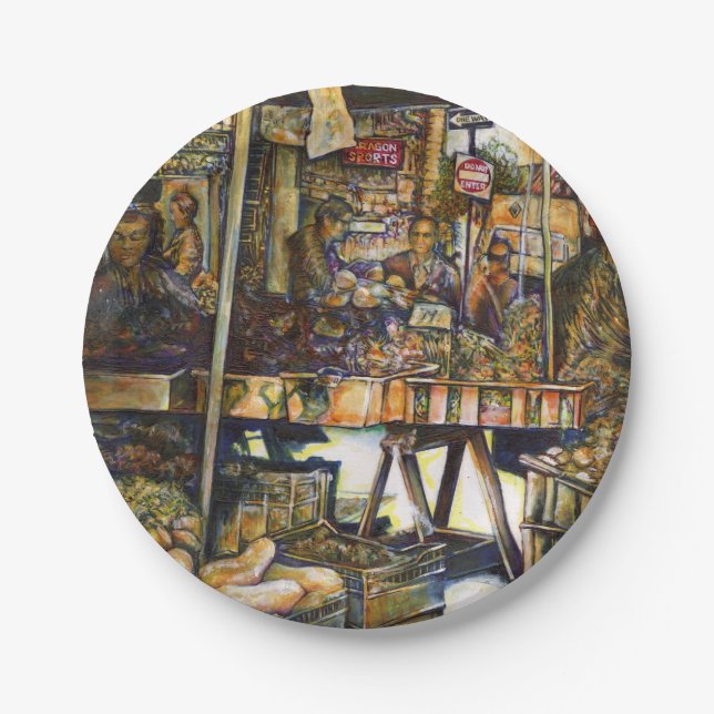 Kreativität macht alles glänzend pappteller (Vorderseite)