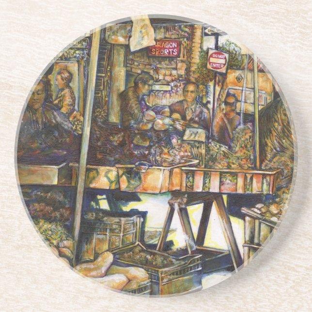 Kreativität macht alles heller getränkeuntersetzer (Vorne)