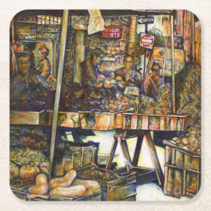 Kreativität macht alles heller rechteckiger pappuntersetzer