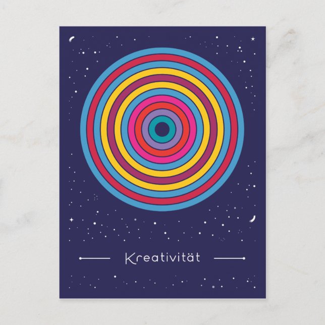 Kreativität Postkarte (Vorderseite)