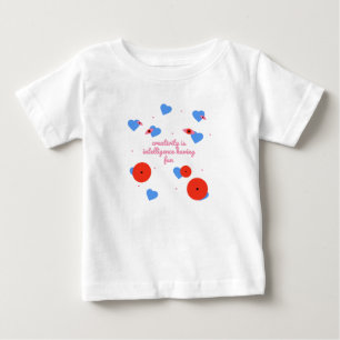 Kreativität Spaß Herz Augen Baby T-shirt