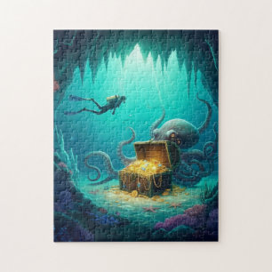 Kreatur bewacht Riffschatz Puzzle