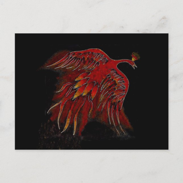 Kreatur der Feuerpostkarte Postkarte (Vorderseite)