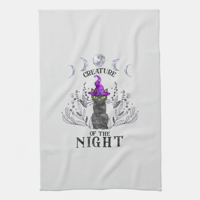 Kreatur der Nacht Geschirrtuch (Vertikal)