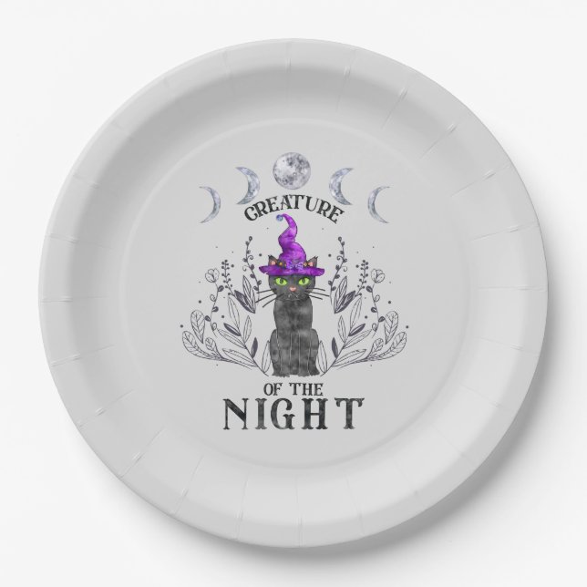 Kreatur der Nacht Pappteller (Vorderseite)