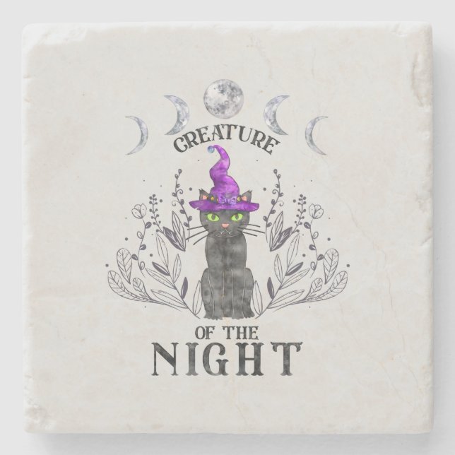 Kreatur der Nacht Steinuntersetzer (Vorderseite)