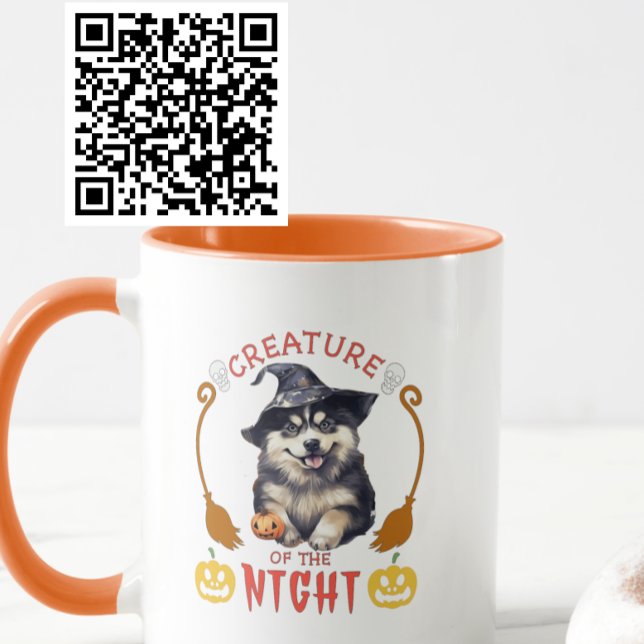 Kreatur des Nachtsibirischen Huskys Tasse (Von Creator hochgeladen)