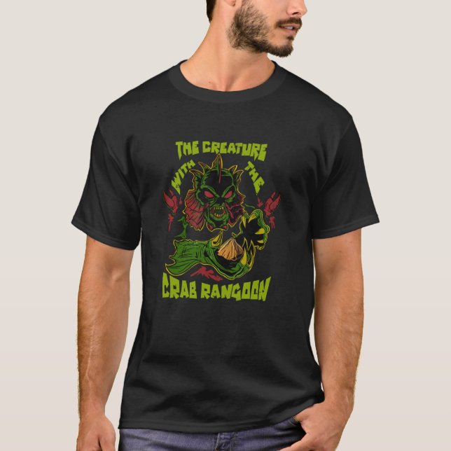 Kreatur mit dem Crab Rangoon Active T - Shirt (Vorderseite)