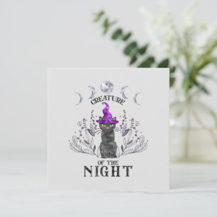 Kreaturen der Nacht - Halloween-Schwarze Katze